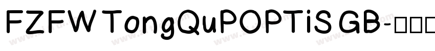 FZFW TongQuPOPTiS GB字体转换